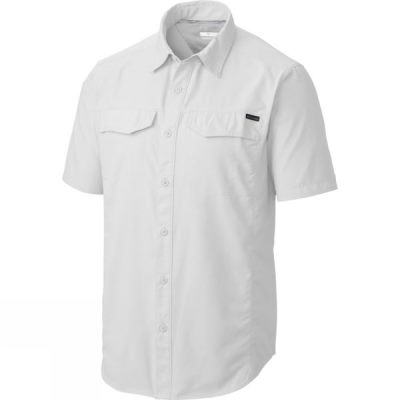 Camisa Columbia Silver Ridge Manga Corta Big Hombre Blancas - Chile KEL230819